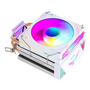 Qiusaim kipas 90mm, pendingin CPU udara 1700/2011 B85 hemat biaya untuk komputer AM4 CPU E5 menara ARGB <span class=keywords><strong>2</strong></span> tabung panas tembaga X79 pendingin - Product Image 4