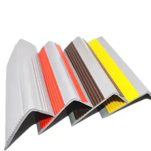 Pvc Insert Rubber Stair Nosing Anti-skid Aluminium Stair Nosing Self Adhesive Stair Anti Slip Nosing