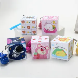3.5*3.5 Magic Cube Keychain fashion bag accessories cube toys