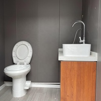 Remorque de toilettes mobiles de luxe à 2 cabines pour mariages, événements en plein air, toilettes portables commerciales