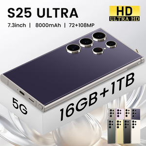 Venta caliente S25ultra Android desbloqueado teléfono celular HD batería de larga duración Dual SIM Face ID Bloqueo de huellas dactilares Bluetooth-desbloqueado - Product Image 5