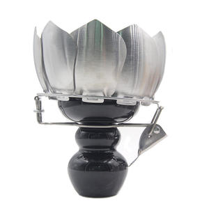 Tête de chicha en acier inoxydable Lotus, support de charbon HMD, accessoires pour chicha, adaptateur de filtre à charbon pour fumer la chicha - Product Image 5