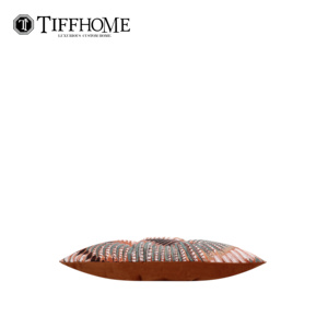 Funda de Almohada Decorativa TiffHome con Diseño Naranja, Cojín para Sofá con Botón Della, Apto para Dormitorio, Villa y Playa - Product Image 3