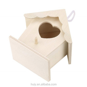 Fábrica personalizar jardín al aire libre Nido <span class=keywords><strong>de</strong></span> Pájaro <span class=keywords><strong>de</strong></span> madera casa Nido <span class=keywords><strong>de</strong></span> Pájaro sin terminar <span class=keywords><strong>para</strong></span> DIY - Product Image 4