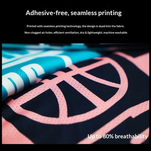 Seragam Basket Pria Cepat Kering Bernapas 100% Poliester Pola Solid Jersey Kasual Latihan Pertandingan Kustom Cina - Product Image 2