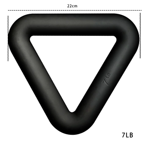 Logo personnalisé Antidérapant <span class=keywords><strong>Triangle</strong></span> Silicone Poids Haltère pour Corps Pilates Yoga Fitness - Product Image 5