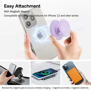 Factory Price Custom Magnetic Phone Griptok Factory Price N52 Magnet Phone Grip Up Socket Phone Holder Stand For IPhone 15