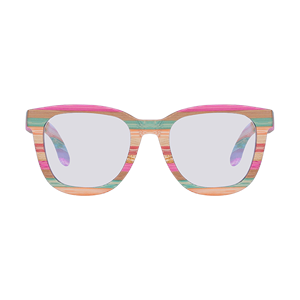 Nuevas Gafas Ecológicas de Madera de Bambú con Montura Cuadrada y Lentes con Bloqueo de Luz Azul, Color Rojo Vibrante - Product Image 2