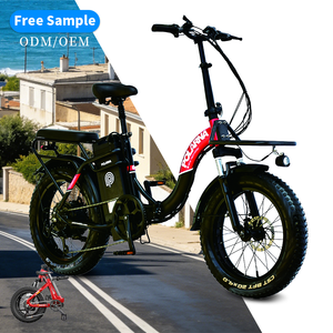 Vélo électrique pliable GESHENG 750w avec pédales, 2 places, pneus larges de 20 pouces, vélo électrique, e-bike - Product Image 1