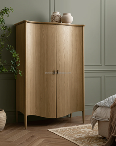 <span class=keywords><strong>Armario</strong></span> de Madera Contemporáneo Francés MYHOME con 2 Puertas y Estante, <span class=keywords><strong>Armario</strong></span> de Madera Maciza de Fresno, Mueble de Dormitorio - Product Image 6
