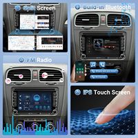 Autoradio pour VW universel 7 pouces Android GPS Navigation Stéréo BT FM Caméra de recul SWC DSP RDS AM HD 4G WiFi