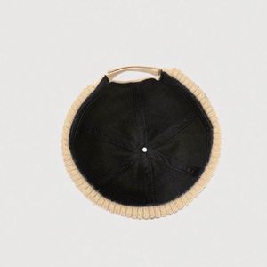 Chapeau Docker tricoté rayé style japonais vintage, automne-hiver, pour femmes et hommes, chapeau docker décontracté, casquette de baseball pour sports de plein air - Product Image 4