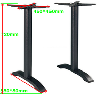 Base de Table en fonte, meuble de salle à manger, pieds de chaise de bureau en métal noir, pieds de Table basse en métal
