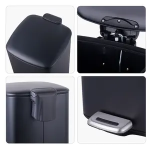 Heimplatz-Abfallbehälter für Badezimmer Küche mit Pedalbehälter für Müll 30 L WBS143