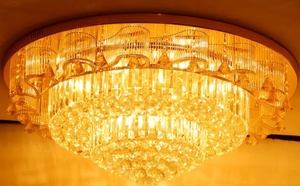 Lampadario di design europeo illuminazione soggiorno arredamento di lusso grande lampada da soffitto in cristallo k9 - Product Image 5