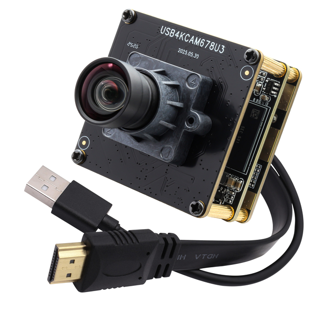4K HD-MI/USB3.0 Camera 1/1.8 Larger IMX678 0.05Lux Low Illumination Lightburn Camera H.264 High Speed 60FPS UVC