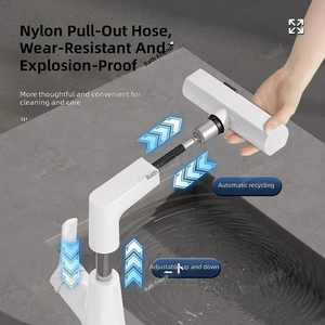 <span class=keywords><strong>Robinet</strong></span> de lavabo en alliage <span class=keywords><strong>avec</strong></span> affichage numérique de la température, monocommande eau chaude/froide, <span class=keywords><strong>douchette</strong></span> extractible – Vente en gros - Product Image 5