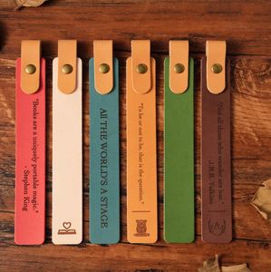 Marcapáginas Personalizado de Cuero PU Grabado, Moderno, Regalo Educativo para Amantes de los Libros, Uso Escolar y de Oficina - Product Image 4