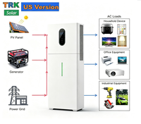 Système de stockage solaire tout-en-un 12 kW avec onduleur hybride et batterie LiFePO4 30 kWh, phase divisée, US