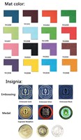 Cadre de diplôme Mondon 11x14 avec passe-partout violet sur doré, cadre de certificat en bois véritable avec bordure dorée, cadre noir avec acrylique