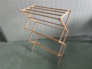 Porte-serviettes <span class=keywords><strong>en</strong></span> bambou polyvalent Séchoir <span class=keywords><strong>à</strong></span> <span class=keywords><strong>linge</strong></span> pliable Séchoir <span class=keywords><strong>à</strong></span> <span class=keywords><strong>linge</strong></span> pour usage intérieur et <span class=keywords><strong>extérieur</strong></span> - Product Image 6