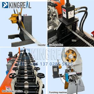 Machine de formage de rouleaux de pannes en acier galvanisé KINGREAL 2026 entièrement automatique pour la fabrication de perles en V et de rainures en V - Product Image 6