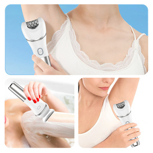 IRUIBEAUTY Venta al por mayor <span class=keywords><strong>5</strong></span> en 1 Lady Shaver Kit de aseo de doble cabeza con IPX7 recortador de vello corporal lavable y depiladora de pies - Product Image 4