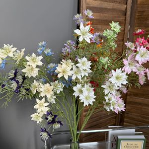 Jinxi <b>Artificial</b> <b>Flowers</b> Charming Grass Silk Realistic Wedding Home Decor - Product Image 2