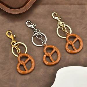 Creative Biscuit Metal Keychain High Quality Hot Selling Pendants Car Metal Keychain Women <b>Bag</b> Charms Wholesale - Product Image 6