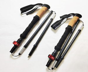 <span class=keywords><strong>Bâton</strong></span> <span class=keywords><strong>nordique</strong></span> personnalisé 5 sections 3k bâtons de trekking pliables en fibre de carbone <span class=keywords><strong>bâton</strong></span> de <span class=keywords><strong>marche</strong></span> ultraléger pointe en caoutchouc pour la randonnée et la <span class=keywords><strong>marche</strong></span> - Product Image 1