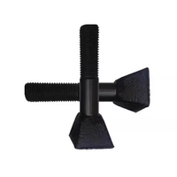 Vis à tête carrée pour concasseur à cône, acier au carbone grade 8.8, oxyde noir, M16 à M36, pour fixation de mousses et de revêtements concaves