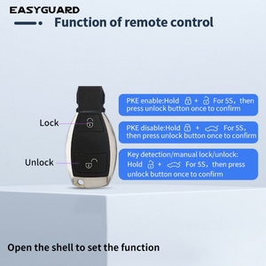 ระบบกุญแจอัจฉริยะอินฟราเรด EASYGUARD พร้อมรีโมทสตาร์ท ใช้แทนกุญแจแบบเดิมได้ สำหรับรถยนต์เมอร์เซเดส-เบนซ์ FBS4 รุ่น A, B, E, GLA, GLB, ML, GLE - Product Image 2