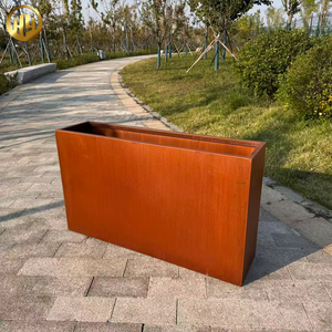 <span class=keywords><strong>Grande</strong></span> Fioriera in Metallo Acciaio Corten da Giardino per Decorazioni Domestiche Articoli da Giardino Vasi <span class=keywords><strong>Piante</strong></span> Artificiali e Portavasi - Product Image 1