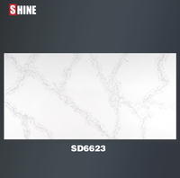 Dalle de quartz Calacatta grand format pour projets d'aménagement intérieur