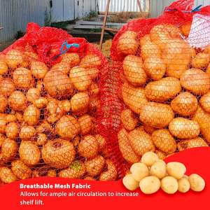 Huamaohengchun Paquete de 24 Bolsas de Malla Duraderas de 31''x20'' para Cebollas, Reutilizables con Cordón, Material LDPE, Bolsas de Almacenamiento para Cebollas y Verduras - Product Image 6