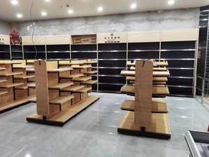 Fournisseur en gros de panneaux d'étagères de supermarchés présentoir de cosmétiques <span class=keywords><strong>snack</strong></span> présentoir en bois à la mode <span class=keywords><strong>miniso</strong></span> - Product Image 6