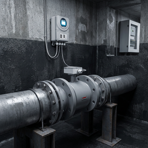 DN20 ～ 600 0.5% 校正システム 220V 24V デジタル電磁流量計 分割型導電性液体水流量計 - Product Image 1