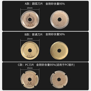 Disco de corte de diamante de 0.55 mm para máquina de ranurado óptico, pieza metálica para fabricación de gafas, Zhejiang Spring 2024 - Product Image 4