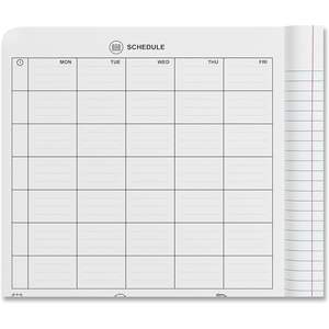 Cahier universel 20946 blanc, 100 feuilles, lot de 6, lignage collège, 9 3/4 x 7 1/2, couverture en carton simili cuir pour usage scolaire - Product Image 3
