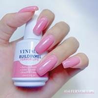 Gel de construction liquide Vinimay OEM ODM personnalisable avec logo privé, 20 couleurs, gel de construction BIAB en bouteille, gel d'extension d'ongles souple
