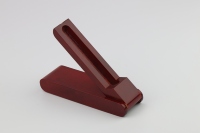 Boîte cadeau en bois pliable laquée rouge pour stylo, logo gravé sur mesure, style chinois, coffret souvenir pour stylo