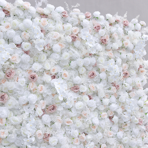 Parete di Rose Artificiali di Alta Qualità Colore Champagne <span class=keywords><strong>per</strong></span> Proposte di Matrimonio, Compleanni, Sfondi Fotografici ed Eventi - Product Image 4