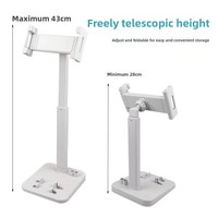 Support de téléphone portable et tablette Yanjin 21A111, support de bureau réglable en ABS pour diffusion en direct, multifonctionnel, anti-vibration