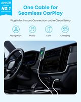 Câble USB A vers USB C Anker Zolo 100W, 3,3 pieds, en nylon tressé durable, câble de données Type C, cordon de charge fin de qualité supérieure pour iPhone Samsung