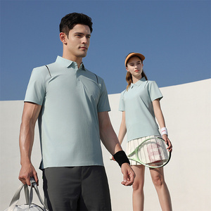 Camiseta de Polo de Pickleball de Nailon y Spandex de Lujo con Logotipo Personalizado, Jersey Deportivo de Secado Rápido y Fresco, Uniforme de Equipo con Unión sin Costuras para Club - Product Image 3