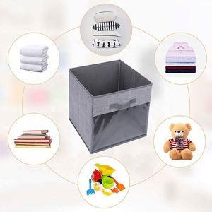 Wholesale Foldable Storage Organizer <b>Cube</b> <b>Baskets</b> Bins with Clear Window Functional Design for Efficient Organization - Product Image 5