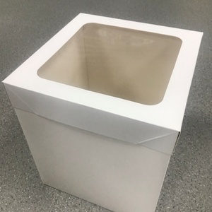Wholesale 12*12*12inch Cake <b>Box</b> Square <b>Foldable</b> Party Food Cake <b>Box</b> with Window - Product Image 5