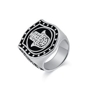 yunnique retro hip-hop Fatima Hand <b>titanium</b> steel <b>ring</b>, niche design, unique and exaggerated high-end jewelry. - Product Image 5
