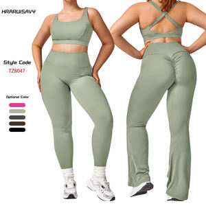 Setelan Olahraga Yoga Wanita Ukuran Besar 5Pcs Custom, Cepat Kering, untuk Pilates, Lari, dan Kebugaran - Product Image 2