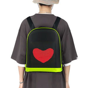 Led Rucksack Bildschirm Lieferant Großhandel Luminous <span class=keywords><strong>Promotion</strong></span> Reiten Mobile Werbung Rucksack Hard Shell Hd Screen Led Schult asche - Product Image 1